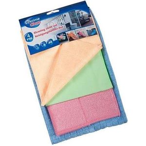 Lifetime Clean Reinigingsdoekjes 4 Stuks Multicolor Microvezel