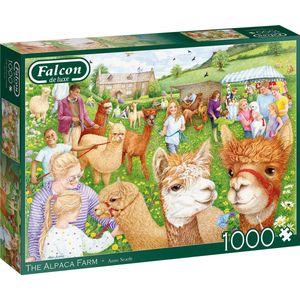 Falcon puzzel The Alpaca Farm - Legpuzzel - 1000 stukjes