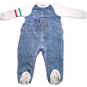 Ferrari - Bodysuit - Blauw Melange - Kinderkleding - Zacht en Warm