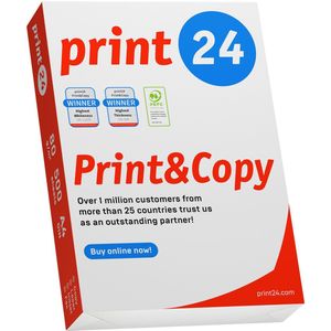 print24 Printerpapier kopieerpapier 500 vellen A4 80g premium wit PEFC-gecertificeerd