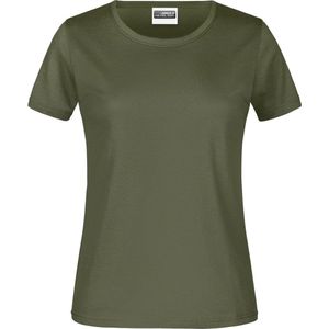 James And Nicholson Dames/dames Basic T-Shirt (Olijf)