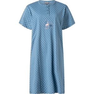 Cocodream dames nachthemd korte mouw - maat XL - Tropic flamingo - jeans