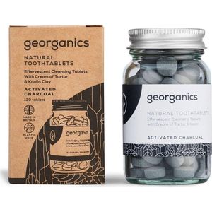 Georganics Toothpaste Tablets - Activated Charcoal | minerale tandpasta tabletten | vegan | eco