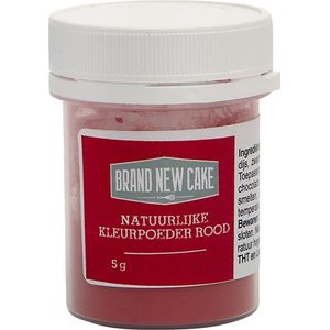 BrandNewCake® Natuurlijke Kleurpoeder Rood 5gr - Eetbare Voedingskleurstof - Kleurstof Bakken