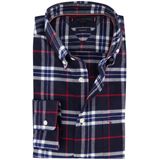 Tommy Hilfiger - Brushed Oxford Check - Overhemd - Wedge Blue - Regular Fit