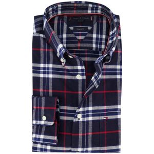 TOMMY HILFIGER - Overhemd - Blauw - Geruit