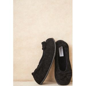Damart - Fluwelen ballerina's voor binnen - Dames - Zwart - 36
