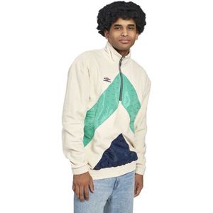Umbro Panelled Sweatshirt Met Halve Rits Wit XL Man