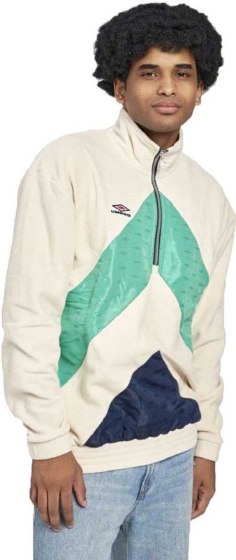 Umbro Panelled Sweatshirt Met Halve Rits Wit XL Man