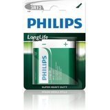 Philips - Philips 3R12L1B Zink Koolstof LongLife Batterij 4,5V - 30 Dagen Niet Goed Geld Terug