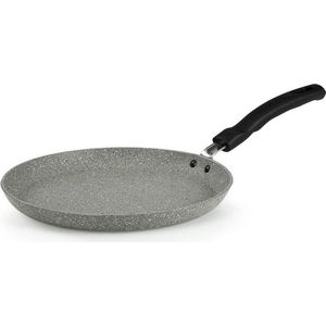 Flonal Dura Pannenkoekenpan - Pannen - Pan Ø25cm - Pannenkoekenpan inductie - Pannenkoekpan - Antikleefpan - Geschikt voor alle warmtebronnen & vaatwasser - Aluminium - Grijs