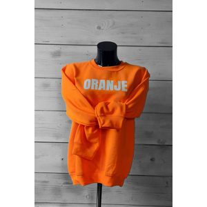 Koningsdag trui - unisex - oranje -EXTRA LARGE - oranje shirt - TRUI oranje - willem alexander - feest - oranje kleding - koningsdagkleding - L - unisex - TRUI MET TEKST - ORANJE