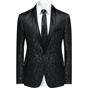 Allthemen Modieus Heren Colbert - Vierknoopsmouwen Pak - 3XL