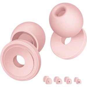 Nova Venture Flexibele Roze Earplugs – Gehoorbescherming met Draagcase – Oordoppen Voor Concerten, Reizen, Studeren & Werk – Herbruikbaar – 17dB Dempend – Voor Festivals, Muziek & Slapen – Voor Clubs & Dagelijks Gebruik – Loop – Vliegtuig oordopjes