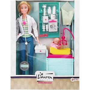 Toi-toys Tienerpop Lauren Deluxe Dokter Meisjes 26 Cm 16-delig