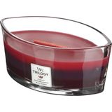 WoodWick Heartwick Flame Ellipse Geurkaars Trilogy - Sun Ripened Berries