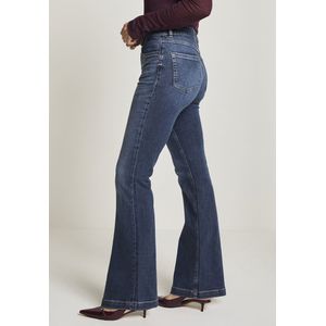 Para Mi - Daily Denims - Jade Jeans - Used Stone - High Waist Flare Bootcut