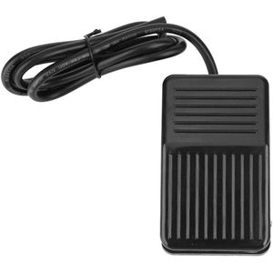 Anti-slip Foot Switch Pedal Momentary Foot Switch Pedal Control Switch Black For Table Saw Railsaw Miter Saw Electric Tools (1m cable), 250VAC 10A