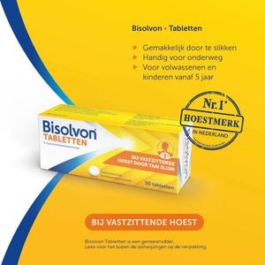 Bisolvon Tabletten Vastzittende Hoest - 2 x 50 tabletten
