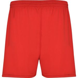 Rode heren sportbroek zonder binnenbroek en elastische band met koord model Calcio maat L