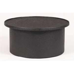 Ronde salontafel - bijzettafel zwart - salontafel 71 cm