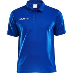 Craft Progress Polo Pique Heren Sportpolo - Maat L - Mannen - blauw/wit