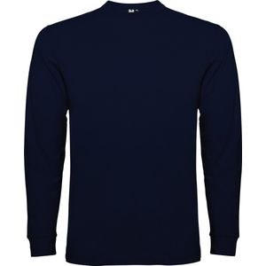 Donker Blauw Effen t-shirt Pointer lange mouwen merk Roly maat 2XL