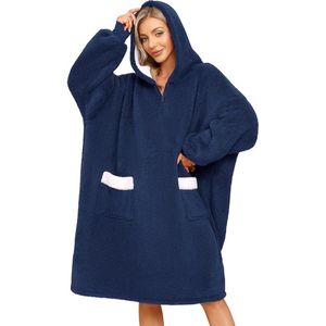 Oversized hoodie, fleece enorme draagbare deken voor vrouwen en mannen