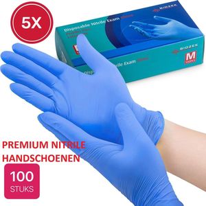 500x Premium Nitril Wegwerp Handschoenen Maat S Blauw - Extra Sterk - Poedervrij - Latex Free - Small - Biozek