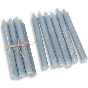 LOBERON Kaars set van 12 Bauceau grijsblauw