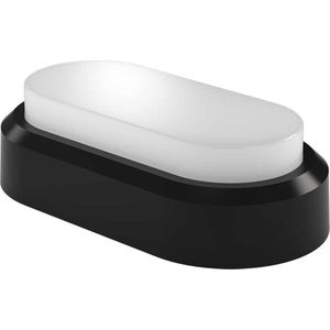 C-Series - LED Plafondlamp zwart ovaal - Wandlamp - Scheepslamp - IP54 - 12W - 1160lm - 4000K neutraal wit - voor binnen en buiten