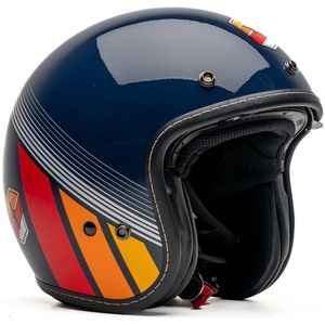 Motor Jet Jethelm GENIET VAN UW RIT Marine Glanzend XS van MOTOBLOUZ