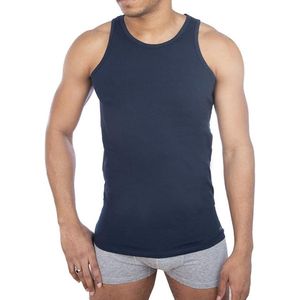 Fila - FU5033 - Tanktop - Navy Blauw - Zacht en Ademend Katoen