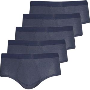 ESGE Heren Slip met voorsluiting 5 pack - Fijnrib Ringel