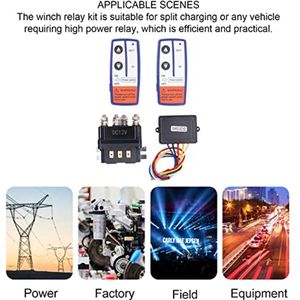 12V 250A lierrelaisset met afstandsbediening, koperen spoel, waterdicht, lange levensduur voor ATV, sneeuwscooter, tuintractor