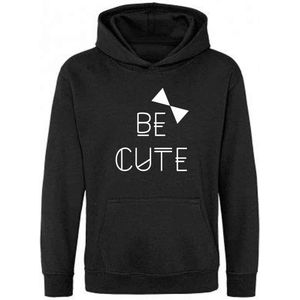 Be Friends Hoodie - Be cute - Vrouwen - Zwart - Maat S