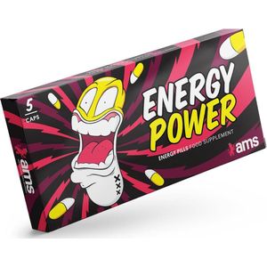 Energy Power | Energie Pillen | Energie Booster | Vitamine | Helpt Prestaties te Verbeteren.