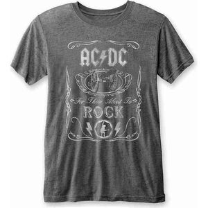 AC/DC - Cannon Swig Heren T-shirt - S - Grijs