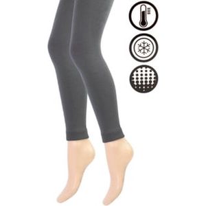 Dames Thermo Legging - Antraciet - Maat S/M