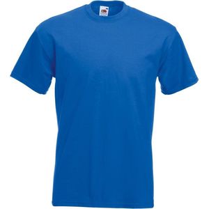 Fruit Of The Loom Heren Super Premium T-shirt met korte mouwen en ronde hals (Royaal Blauw)