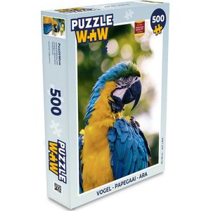 Puzzel Vogel - Papegaai - Ara - Legpuzzel - Puzzel 500 stukjes