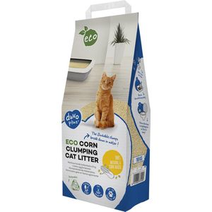 Duvoplus - Kattenbakvulling - Kat - Eco Maïs Klontvormende Kattenbakvulling 10kg/16,37l - 1st