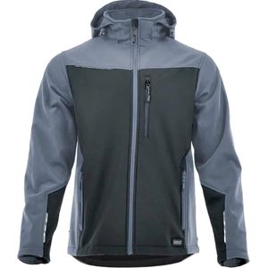 Sara4you Comfort Plus softshell jack Zwart-Grijs 13625 - XL