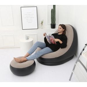 Luie Silla - Loungestoel - Loungetafel - Oplaasbaar - Kaki