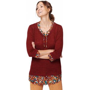 Edele 2-in-1 tuniek met 3/4 mouwen