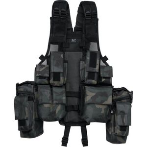 Brandit - Basic darkcamo one size Tactical vest - One size - Zwart