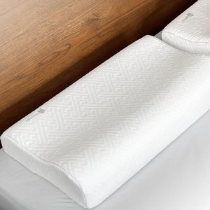 Cervical Plus traagschuim kussen nek schouderpijn orthopedisch hypoallergeen - zij rug buikslapers - ergonomisch met visco-elastisch traagschuim hoofdkussen nekklachten