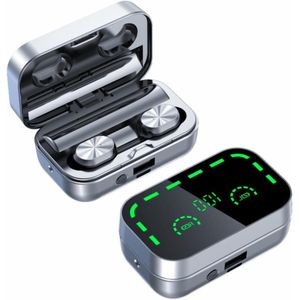 Talen Vertaling Oortelefoon Bluetooth Vertaler Oordopjes met Digitaal Display Zaklamp HiFi Stereo Draadloze Vertaling Oortelefoon 7 Tot 10 Dagen Standby Tijd BT 5.0