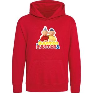 Hooded sweater Buurman & Buurman Logo Rood 9-11