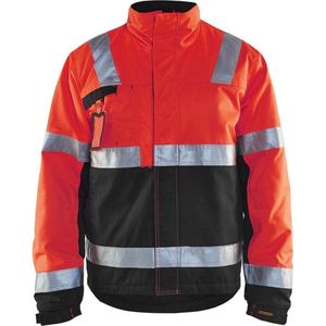 Blåkläder 4862-1811 Winterjas High Vis Rood/Zwart maat XS